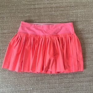 SOLD Lululemon Varsity Pleated Tennis Skirt Womens 2 Pink Athletic Skort